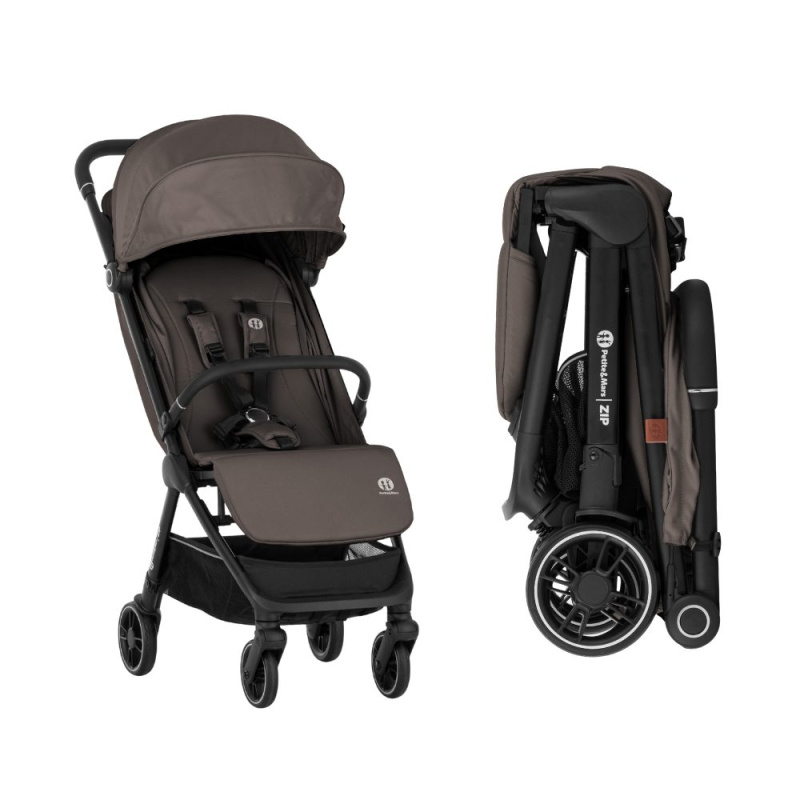 PETITE&MARS Kočárek sportovní Zip Velvet Grey - PETITE&MARS Kočárek sportovní Zip Creamy Cocoa