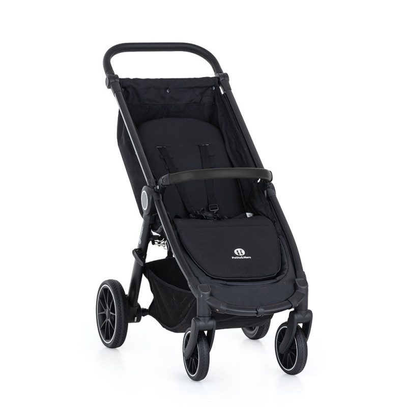 PETITE&MARS kočárek Street+ Black – konstrukce bez koleček