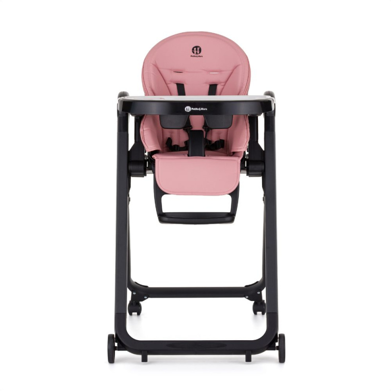 Jídelní židlička Petite&Mars Tasty sugar pink