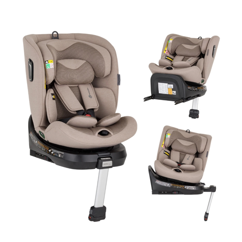 Petite&Mars otočná autosedačka Twistguard pro i-Size tan brown air 40–150 cm (0–36 kg)