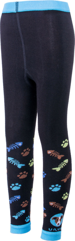 Trepon Dětské bambusové legíny UNUO pes tyrkysové (Bamboo leggings) Velikost ponožky, punčocháče, legíny EU: 92/98