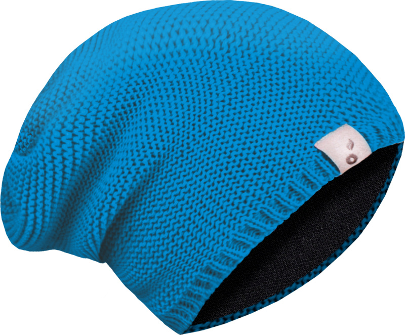 Dětská čepice UNUO pletená, Tyrkysová Velikost: M (49 - 52 cm)