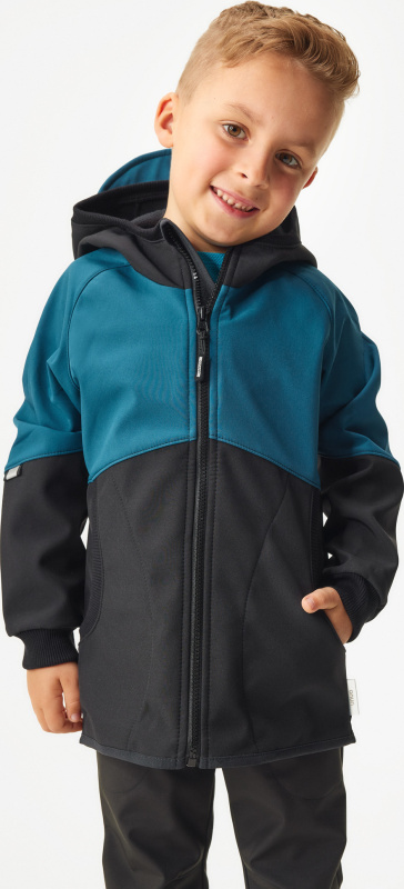 Dětská softshellová bunda s fleecem UNUO Street černá Velikost: 116/122