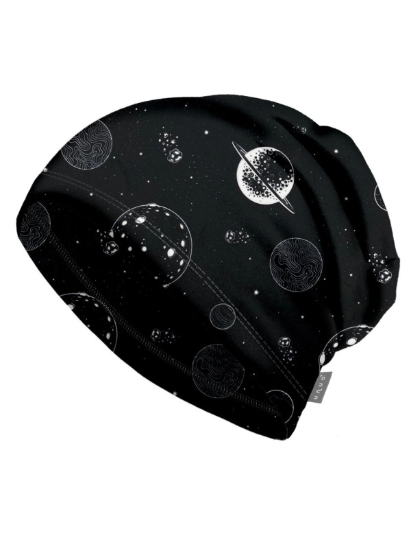 Dětská fleecová čepice UNUO Homeless, Planety Velikost: S (45 - 48 cm)