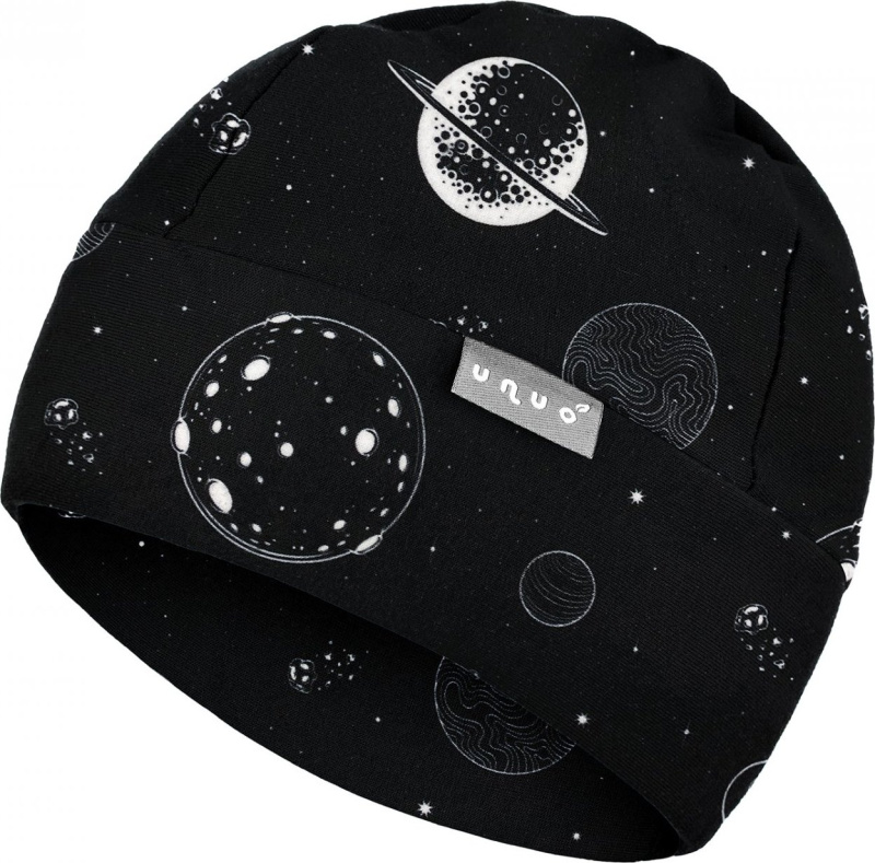 Dětská fleecová čepice UNUO Sport, Planety Velikost: S (45 - 48 cm)