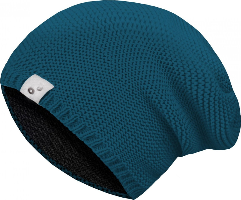 Dámská pletená čepice UNUO Warm kobaltová Velikost: Dámská (56 - 58 cm)
