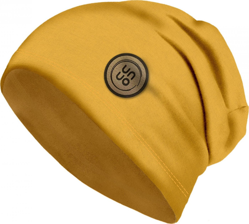 Dámská bavlněná čepice UNUO Homeless hořčicová Velikost: Dámská