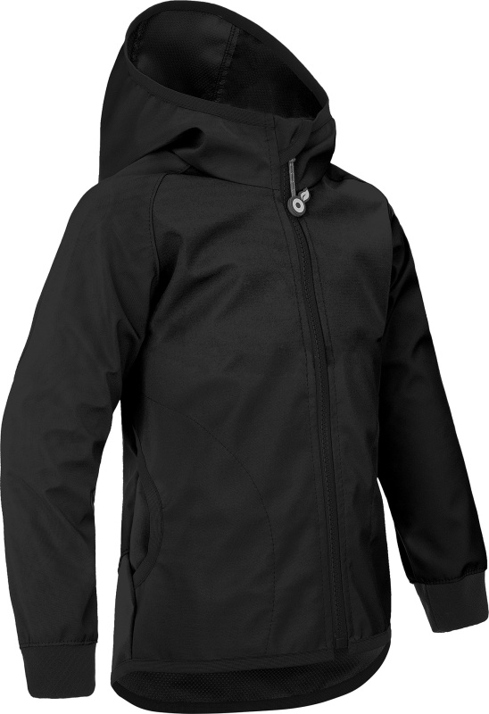 Dětská softshellová bunda UNUO bez zateplení pružná Basic, Černá Velikost: 146/152