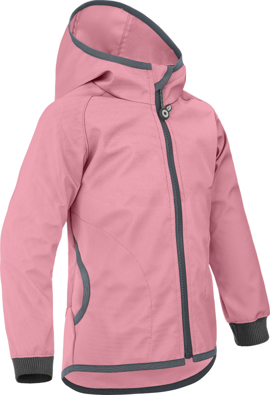 Dětská softshellová bunda UNUO bez zateplení pružná Basic, Starorůžová Velikost: 104/110