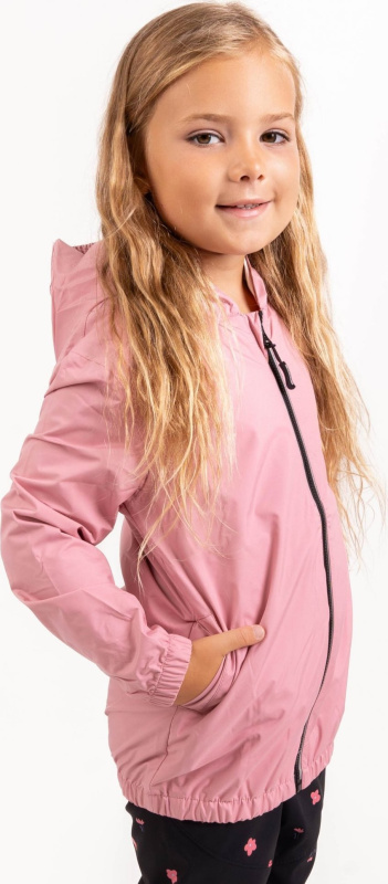 Dětská bunda UNUO do deště, Starorůžová Velikost: 134/140