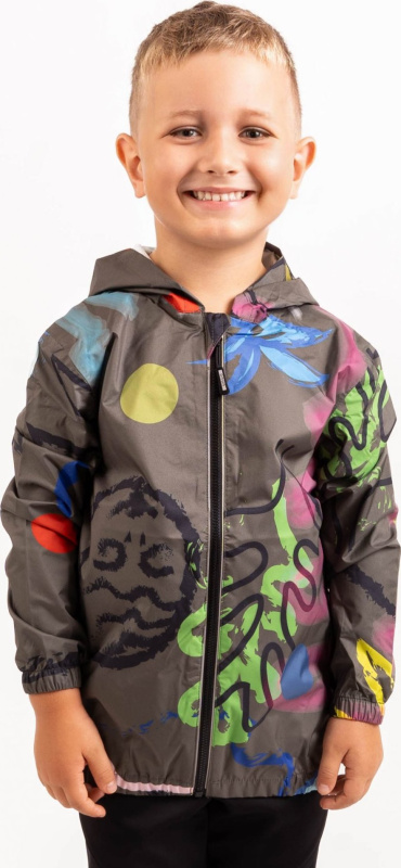 Dětská bunda UNUO do deště, Khaki, Fantazie Velikost: 122/128