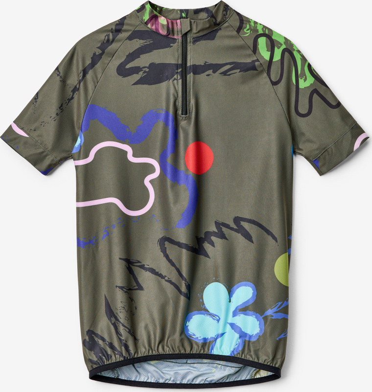 Dětský funkční cyklodres UNUO Khaki, Fantazie Velikost: 134/140