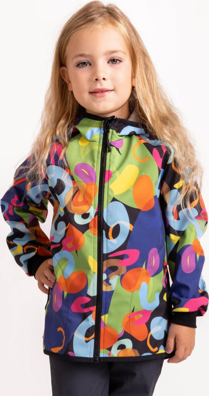 Dětská softshellová bunda UNUO s fleecem Basic, Barevný svět Velikost: 80/86