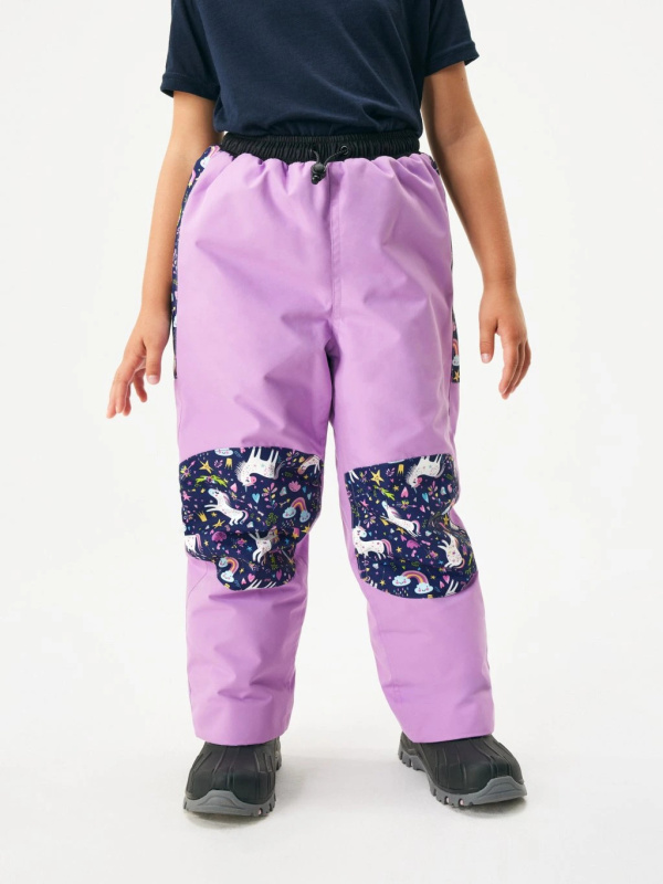 Zimní rostoucí oteplovačky Polar, Lila, Jednorožci - vel. 98/104