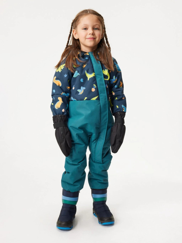 Zimní kombinéza Polar, Kobaltová, Dinosauři - vel. 74/80