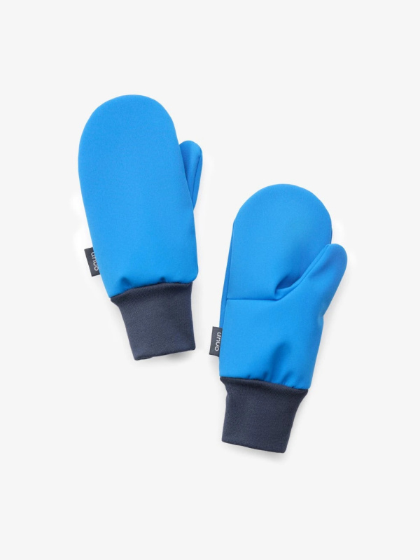 Dětské softshellové rukavice UNUO s fleecem Tap, Modrá Velikost: S
