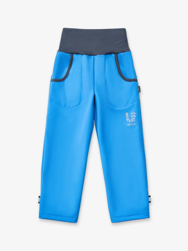 Dětské softshellové kalhoty s fleecem Basic, Modrá, vel. 110/116