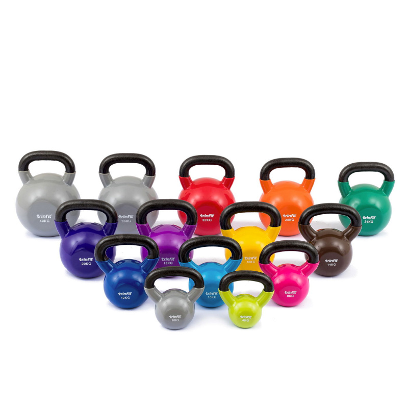 TRINFIT Kettlebell kovový vinyl varianta 24 kg