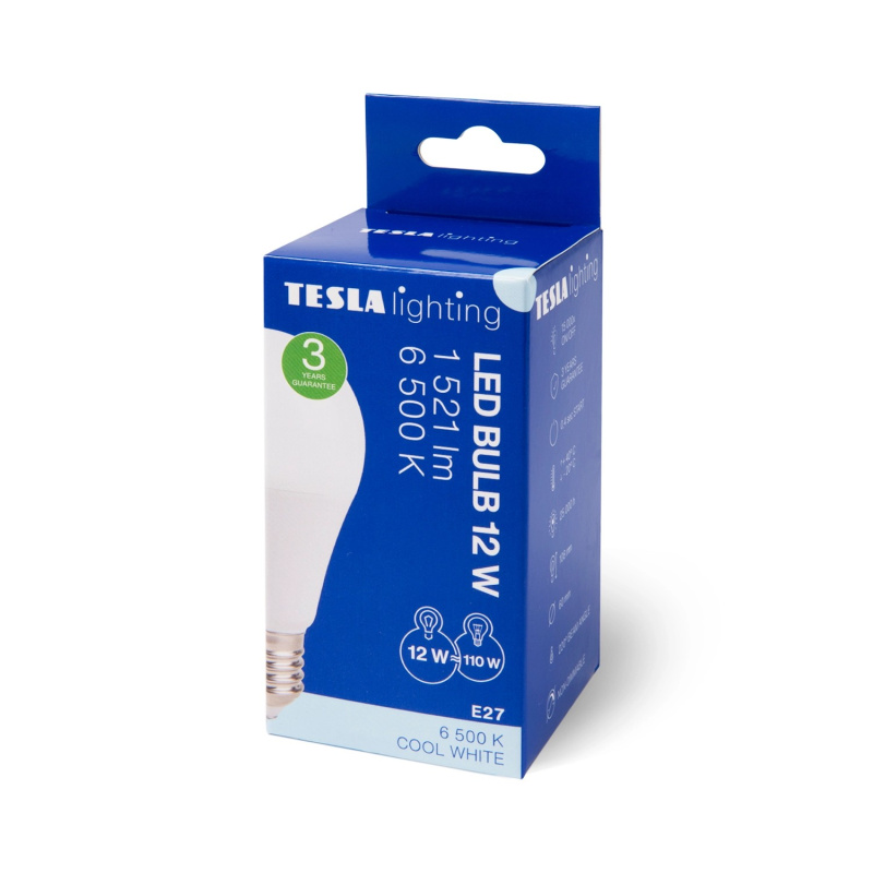 LED žárovka Bulb 12W E27 6500K