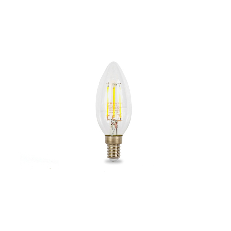 LED žárovka candle svíčka 4.2W E14 4000K 570LM