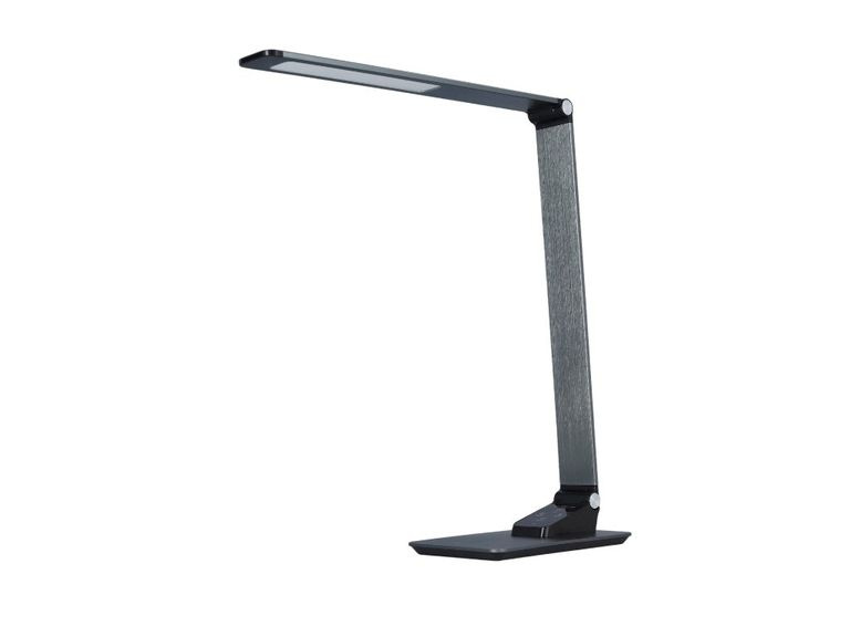 Stolní LED lampička Tesla PETRA, CCT 3000-6000K, 5K 420lm, w-charger - stříbrná