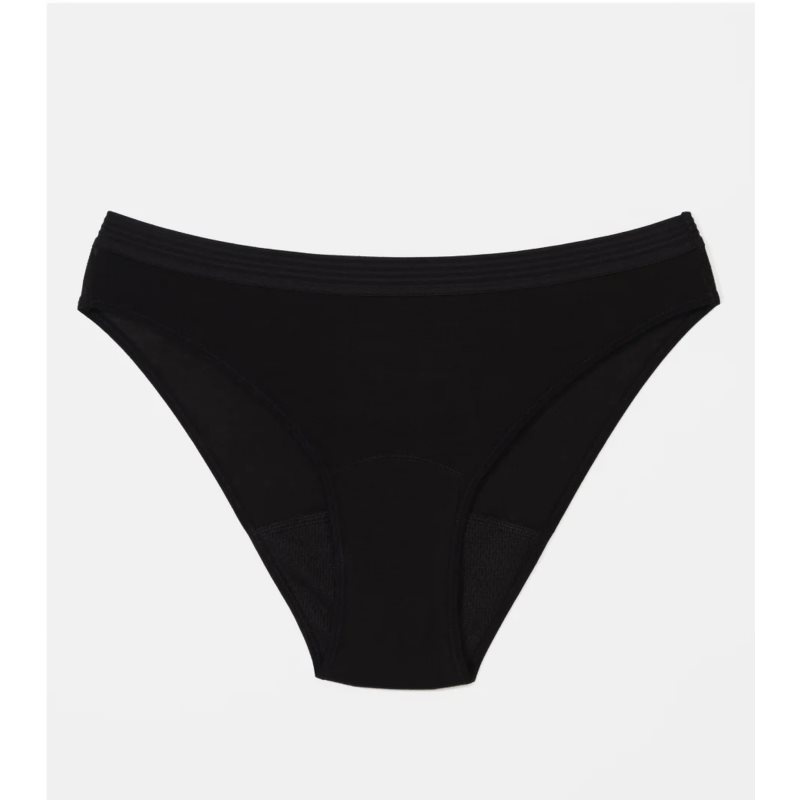 Snuggs Brief Tencel Lyocell Heavy Black menstruační kalhotky velikost S 1 ks