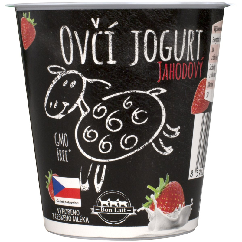 Bon Lait Ovčí jogurt jahodový
