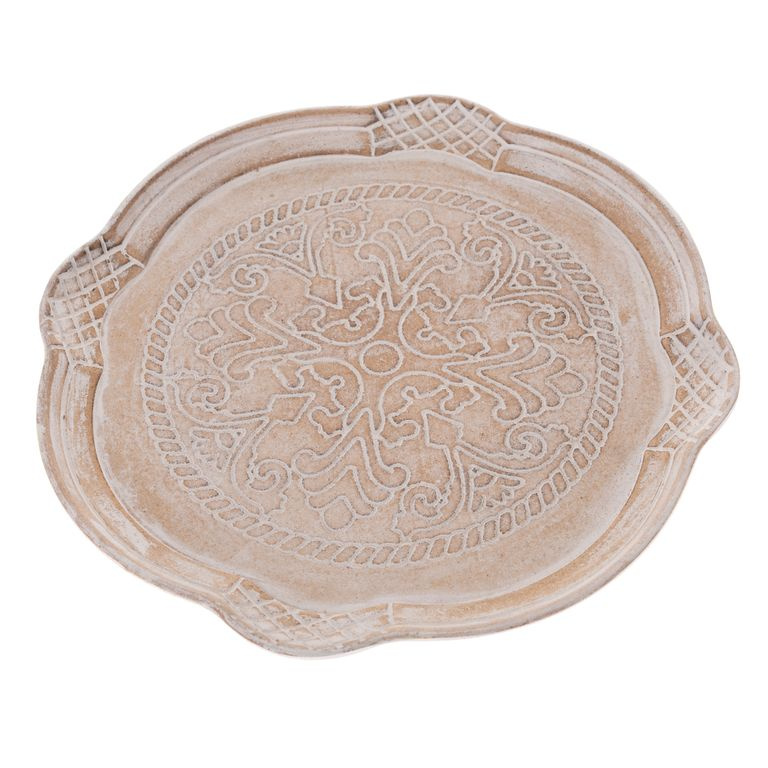 Dřevěná dekorační podložka, 34 x 34 cm