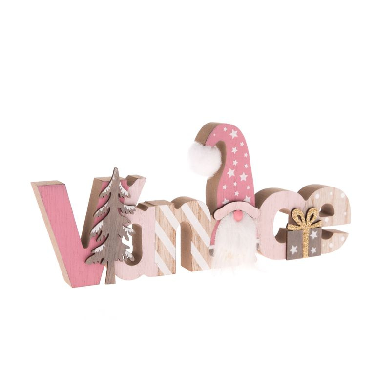 Dřevěný nápis "Vánoce"