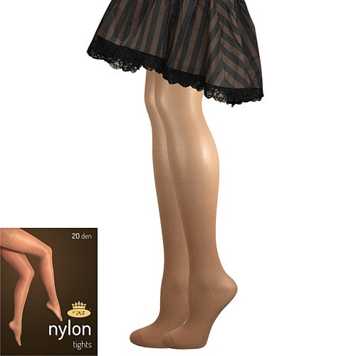 NYLON tights 20 DEN punčochové kalhoty Lady B béžová L