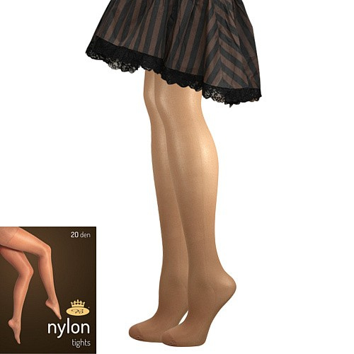 NYLON tights 20 DEN punčochové kalhoty Lady B zlatá L