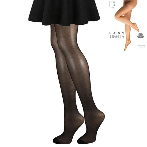 LADY tights 15 DEN punčochové kalhoty Lady B černá S