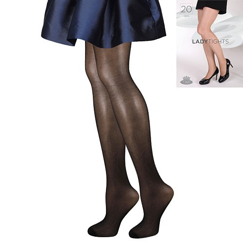 LADY tights 20 DEN punčochové kalhoty Lady B černá L