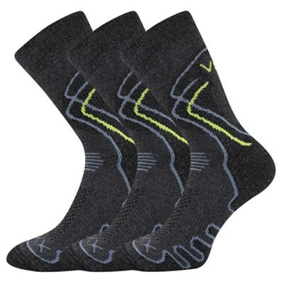 3PACK ponožky VoXX trekingové antracit šedé (Limit) S