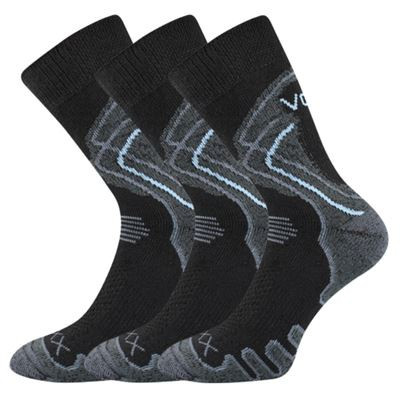3PACK ponožky VoXX trekingové černé (Limit) S