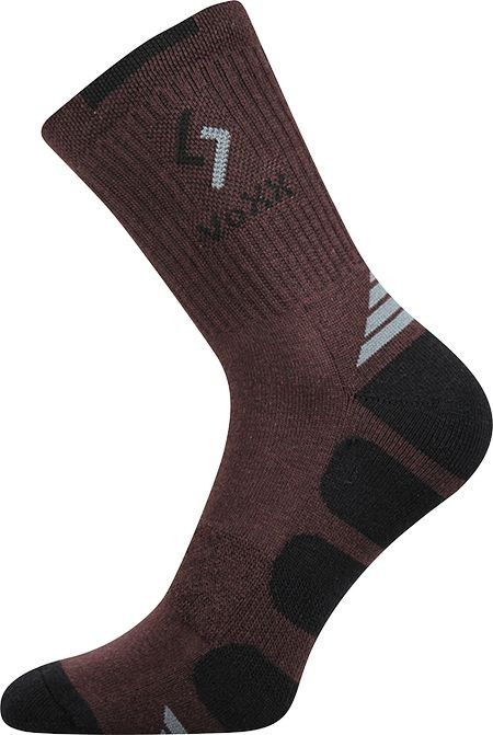 TRONIC sportovní froté ponožky VoXX 43-46 hnědá