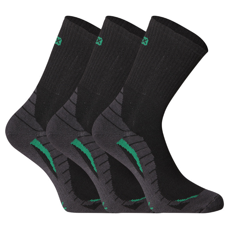 3PACK ponožky VoXX černé (Trim) S