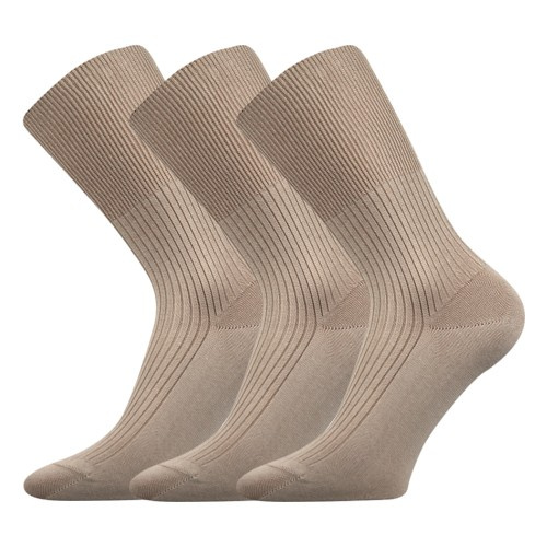 ZDRAVAN zdravotní 100% bavlněné ponožky Lonka 38-39 béžová