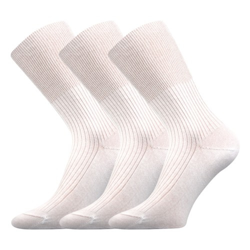 ZDRAVAN zdravotní 100% bavlněné ponožky Lonka 38-39 bílá