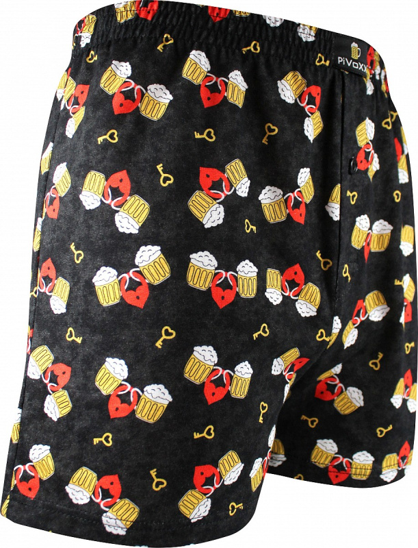 KARLOS pánské vzorované bavlněné trenýrky Lonka - LOVE M