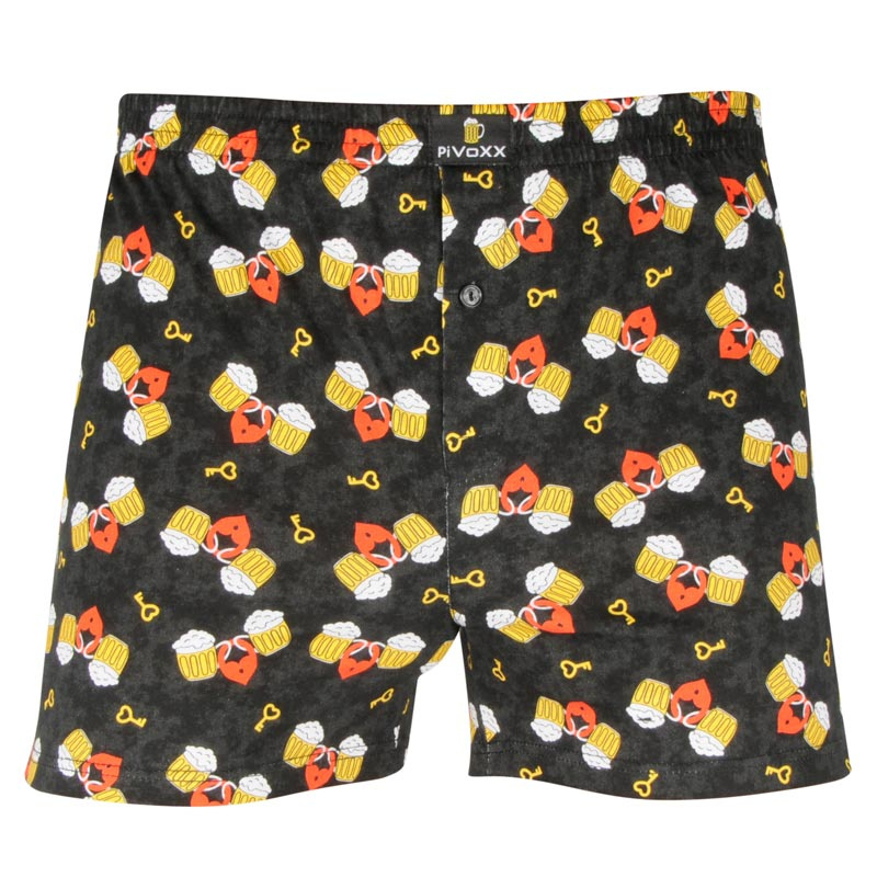 KARLOS pánské vzorované bavlněné trenýrky Lonka - LOVE M