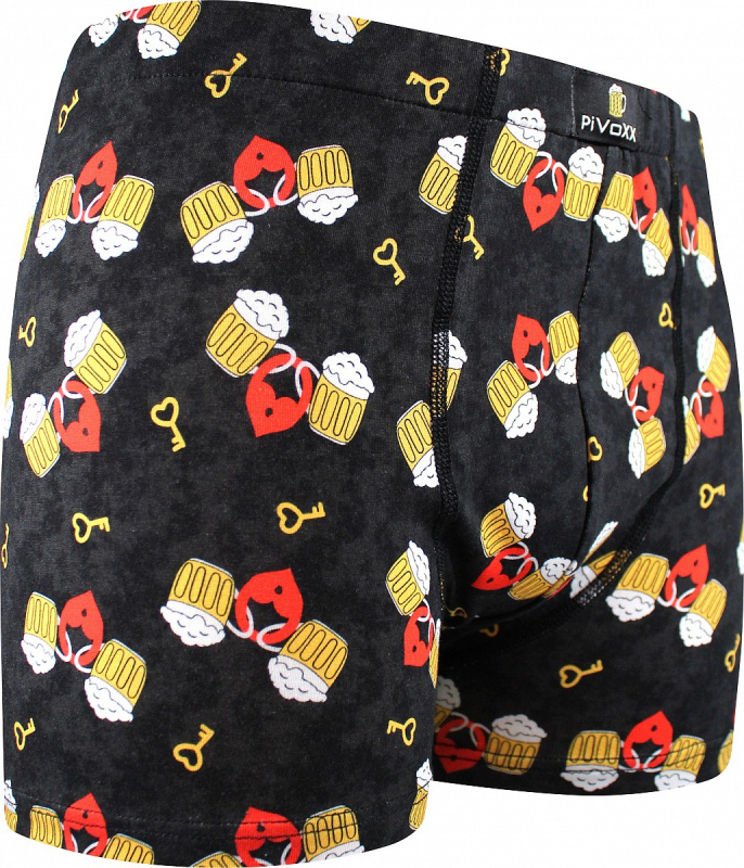 KEVIN IMAGE pánské pivní elastické boxerky - LOVE XL