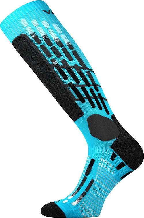 VXPRES kompresní antibakteriální podkolenky VoXX 43-46 tyrkysová