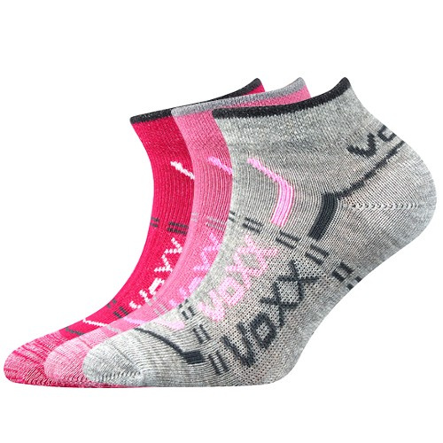 REXÍK 01 dětské sportovní kotníčkové ponožky VoXX 25-29 mix - HOLKA
