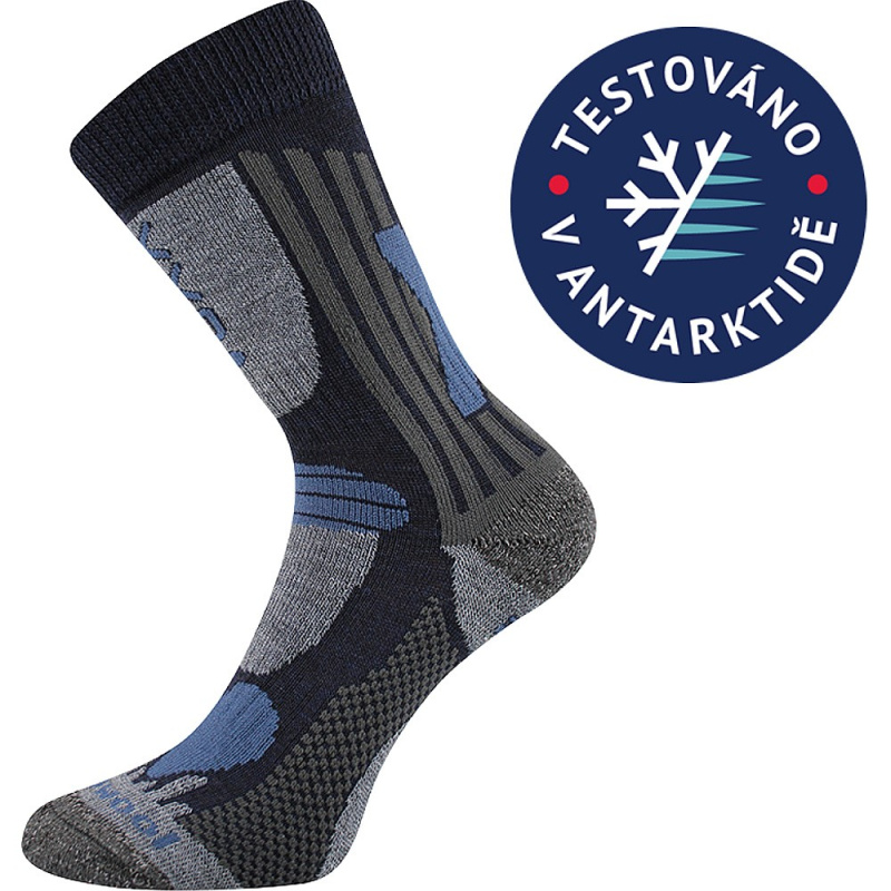 VISION dětské froté antibakteriální merino ponožky VoXX 35-38 tm. modrá