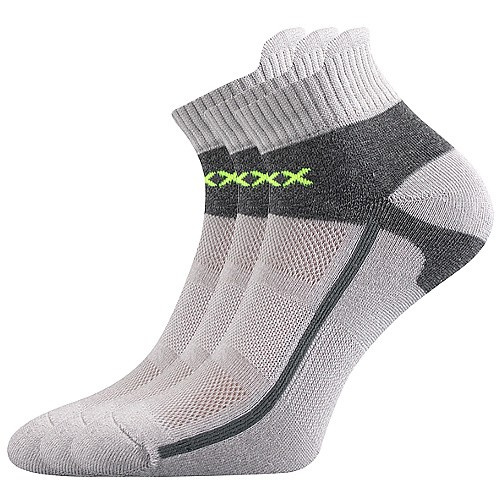 GLOWING kotníčkové sportovní ponožky VoXX 39-42 sv. šedá