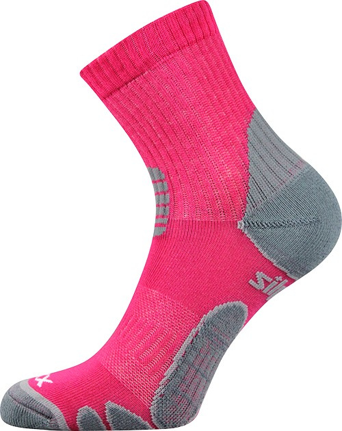 SILO sportovní antibakteriální ponožky se stříbrem VoXX 39-42 magenta