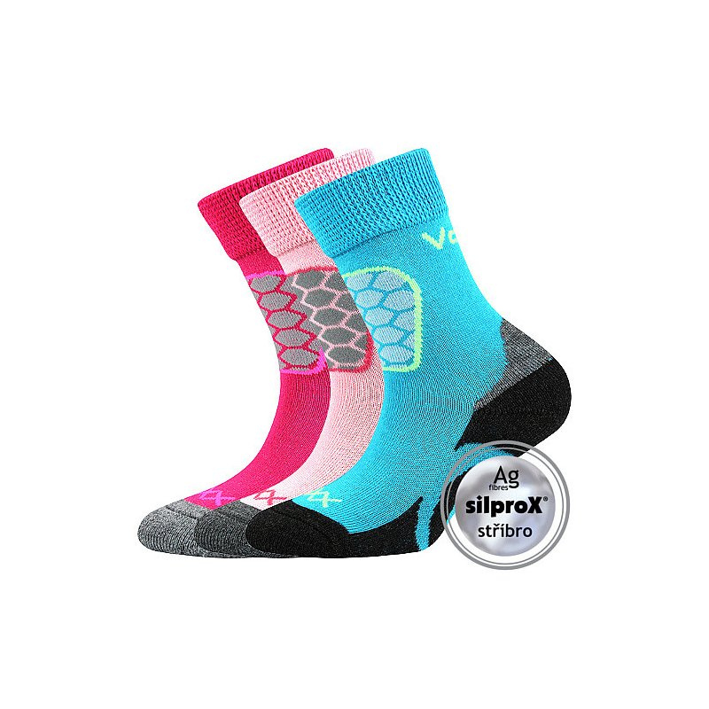 3PACK dětské ponožky Voxx vícebarevné (solaxik-mix-B) 20/24
