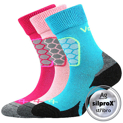 3PACK dětské ponožky Voxx vícebarevné (solaxik-mix-B) 20/24