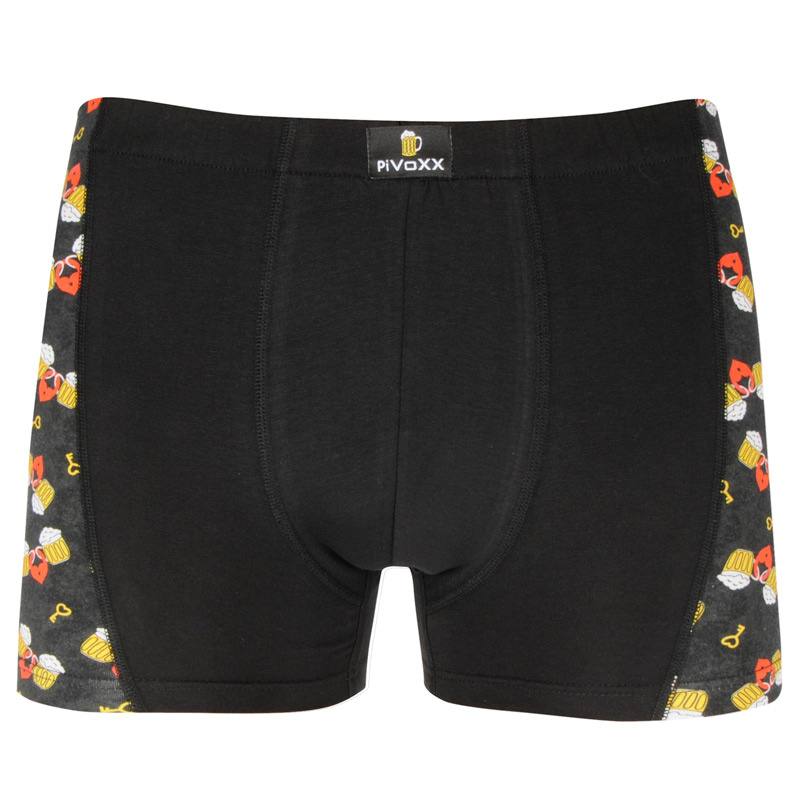 KAMIL image pánské elastické boxerky - LOVE černá M